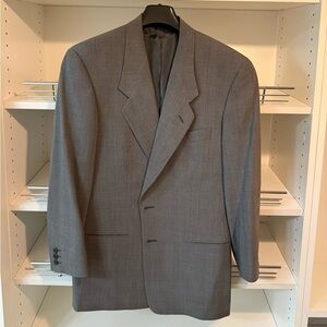 Giorgio Armani Classic Virgin Wool Gray Blazer